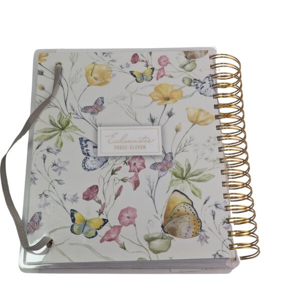 2026 Planner Floral Butterfly Spiral Journal Quote Organizer w/ Stickers Tabs - Picture 3 of 7
